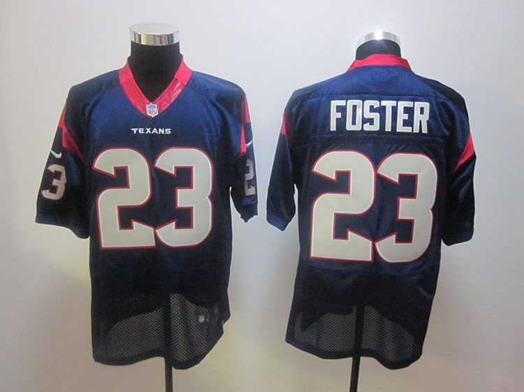 Nike NFL Elite Jerseys Houston Texans 23 Arian Foster blue